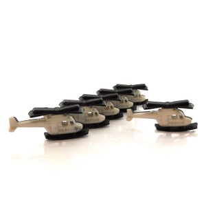 Helicopter Buttons by Dress It Up // Air Rescue Embellishments - Set of SIX