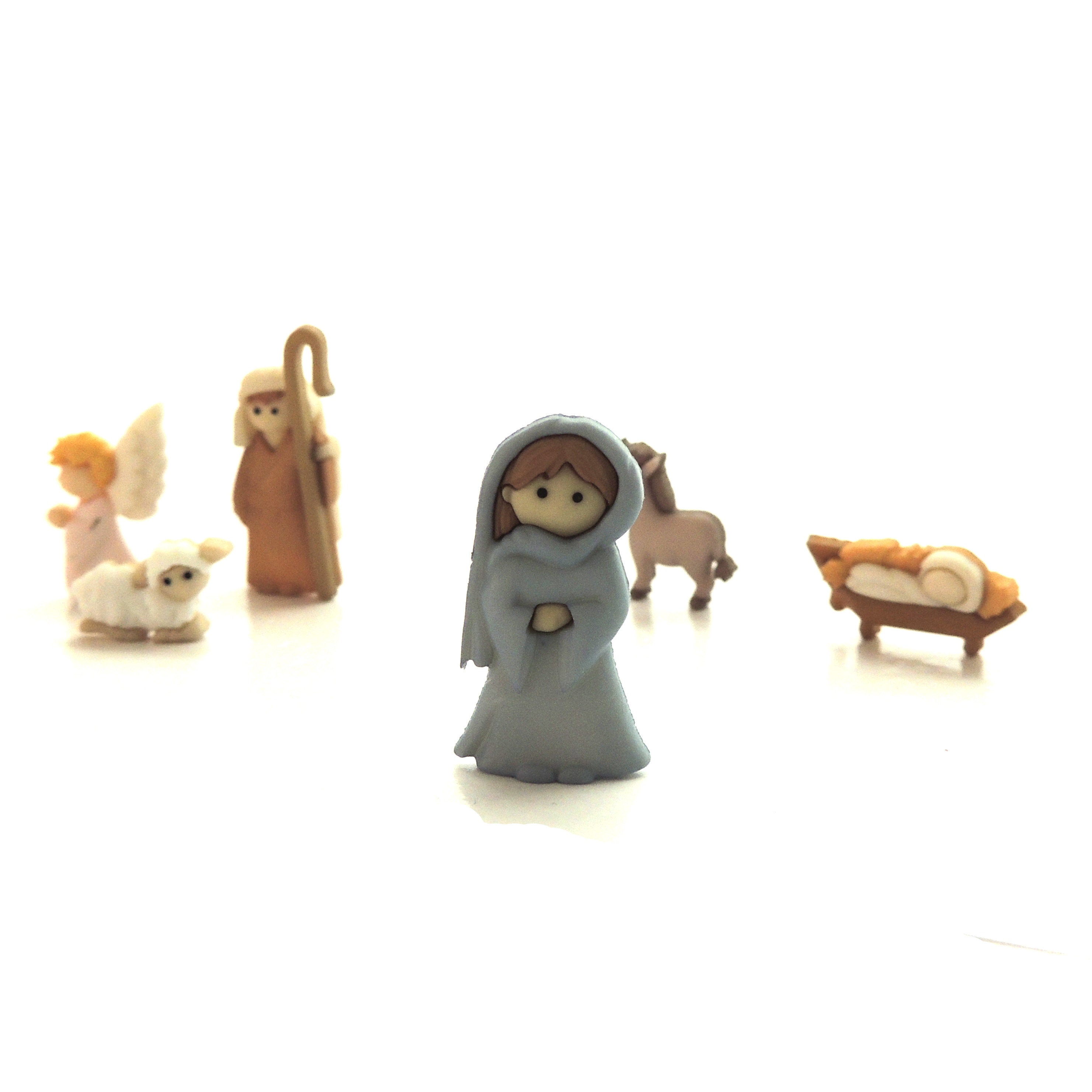 Nativity Buttons by Dress It up //christmas Craft Embellishments - Etsy