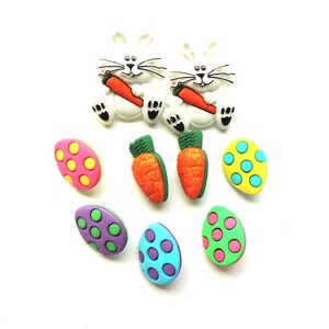 Easter Egg Hunt Buttons by Dress It Up : Novelty Bunny & Egg Embellishments image 10