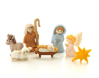Nativity Buttons by Dress It Up //Christmas Craft Embellishments