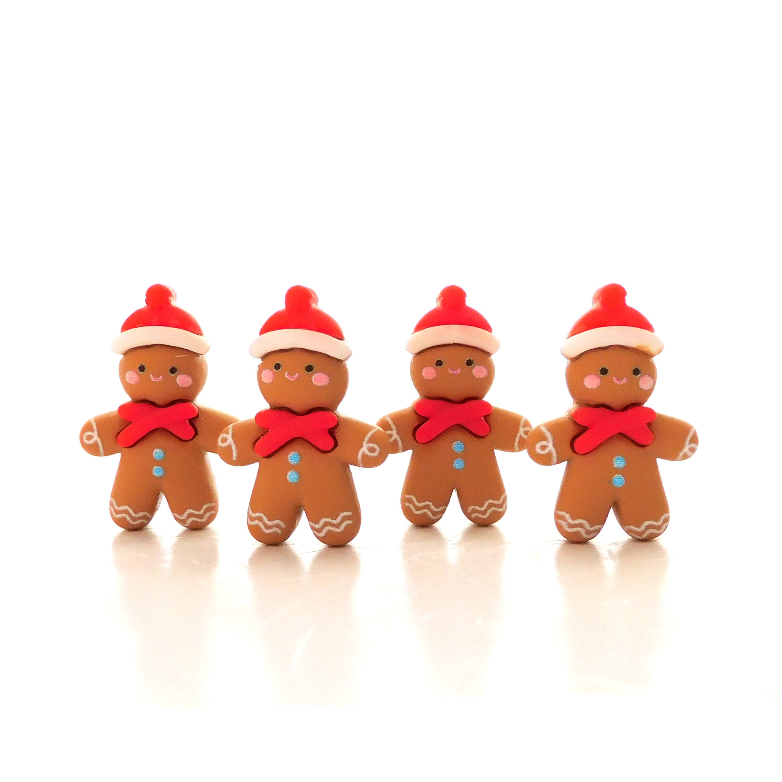  SAFIGLE Mini Gingerbread Man 120 Pcs Christmas Resin