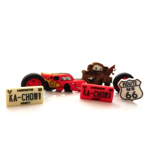 Cars Buttons by Dress It Up / Jesse James Disney Embellishments / Lightning McQueen