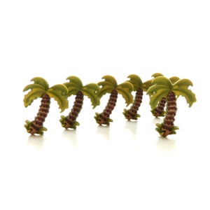 Palm Tree Buttons by Buttons Galore / Beach Plant Embellishments - Set of THREE or SIX