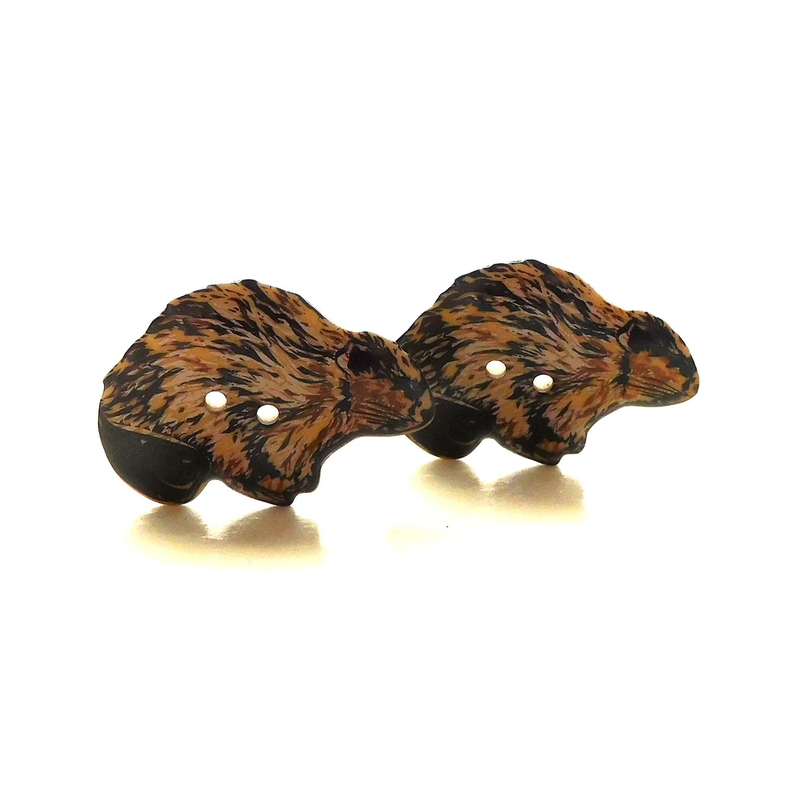 Beaver Buttons by Dill / Woodland Creature Sew Through Embellishments ...