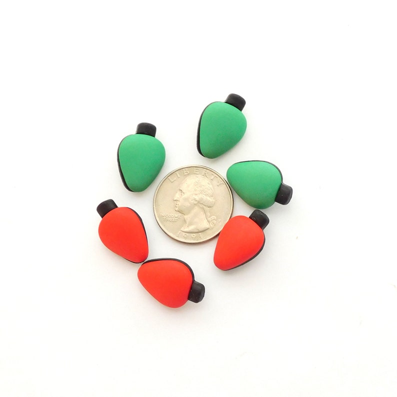 Matte Christmas Light Buttons Buttons Galore / Novelty Etsy