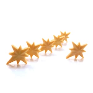 Glänzende Sternknöpfe von Dress It Up / Jesse James Weihnachtsverzierungen - 6er Set