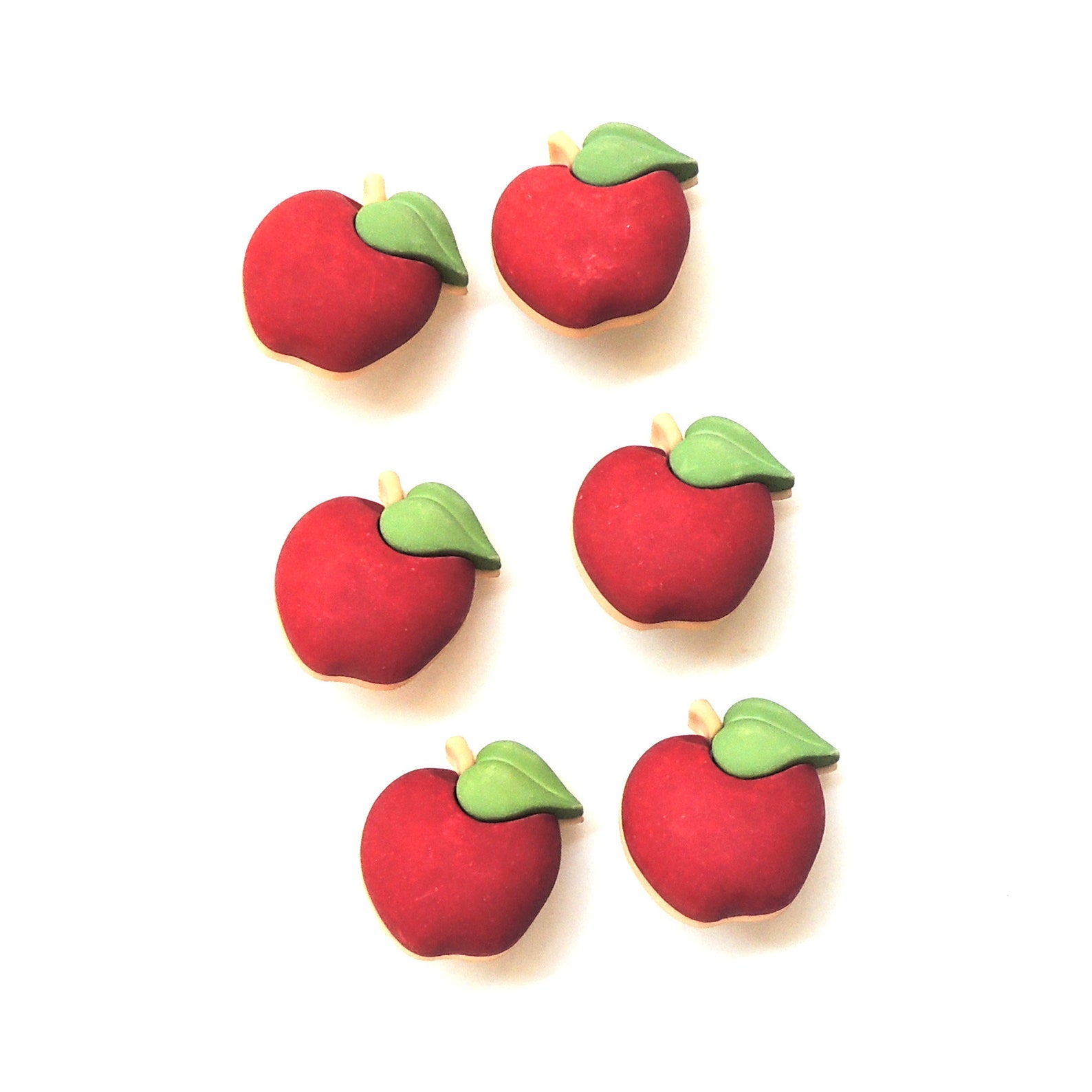 Apple Buttons Buttons Galore / Sewing Crochet Knit Novelty Etsy