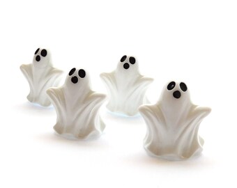 Standing Ghost Embellishments / Fall Halloween Decorations - Set of FOUR