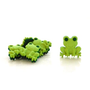 Frog Buttons by Buttons Galore / Novelty Animal Embellishments Set of ...