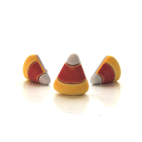 Candy Corn Buttons by Buttons Galore / Halloween Party Crafts Etsy