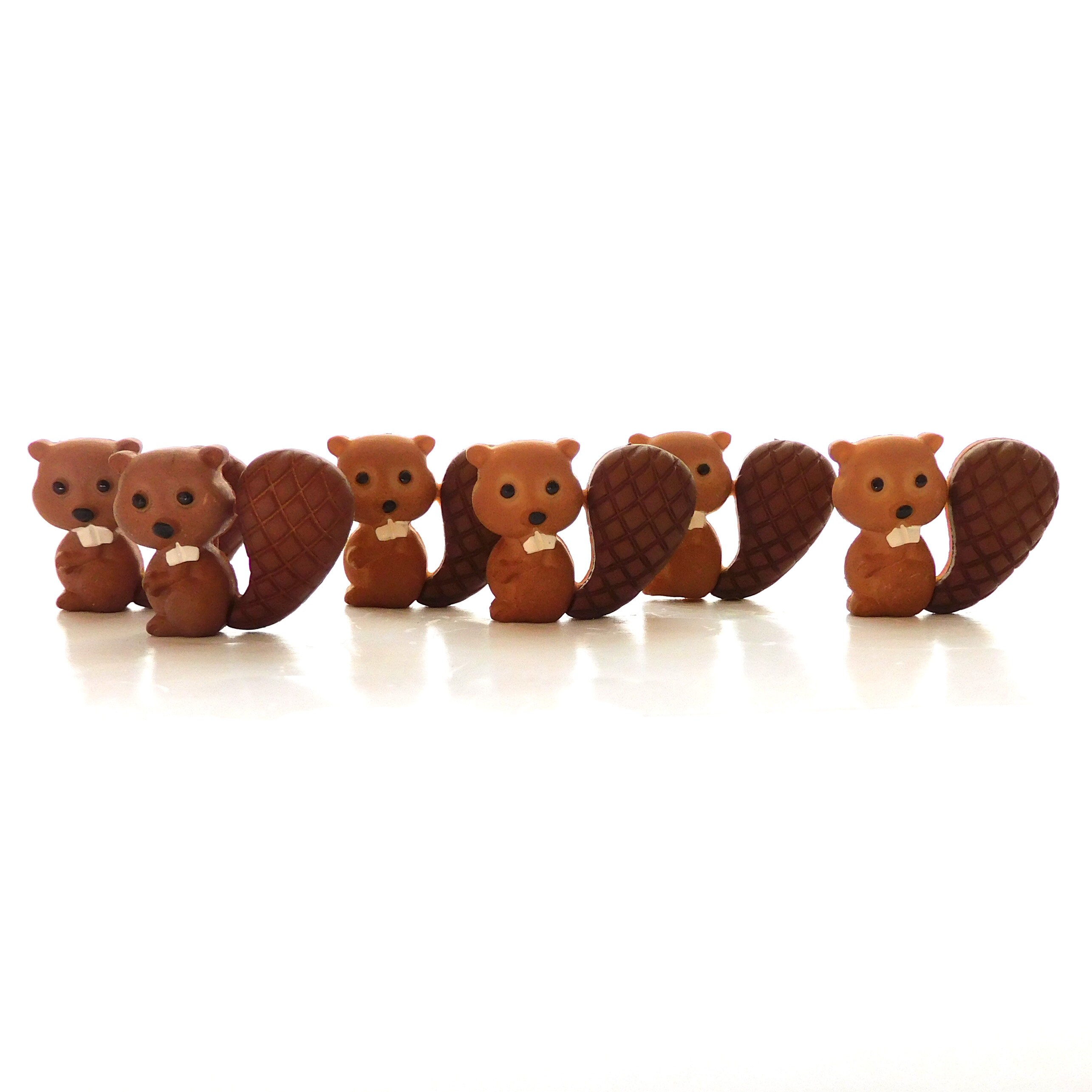 Beaver Buttons by Dress It up // Wild Animal Embellishments - Set of ...