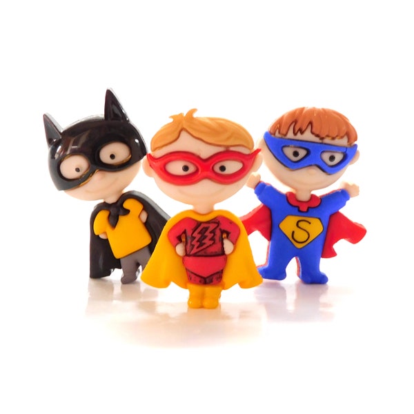 Be My Super Hero Buttons by Dress It Up // Jesse James Kids dress up Capes Boy crafts Superhero clothes Boom Pow Comic Book Man Bat