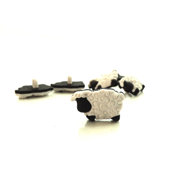 Sheep Buttons Buttons Galore / Novelty Farm Animal Etsy