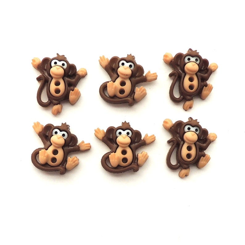 Sew Cute Monkeys Buttons by Dress It up / Novelty Sewing - Etsy