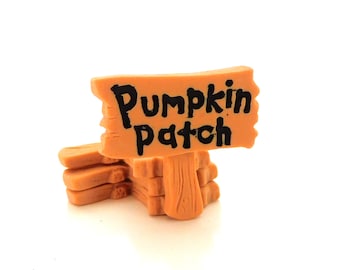 Pumpkin Patch Flat Back Embellishments by Shelly’s Buttons: Fall Halloween Decorations - Set of FOUR