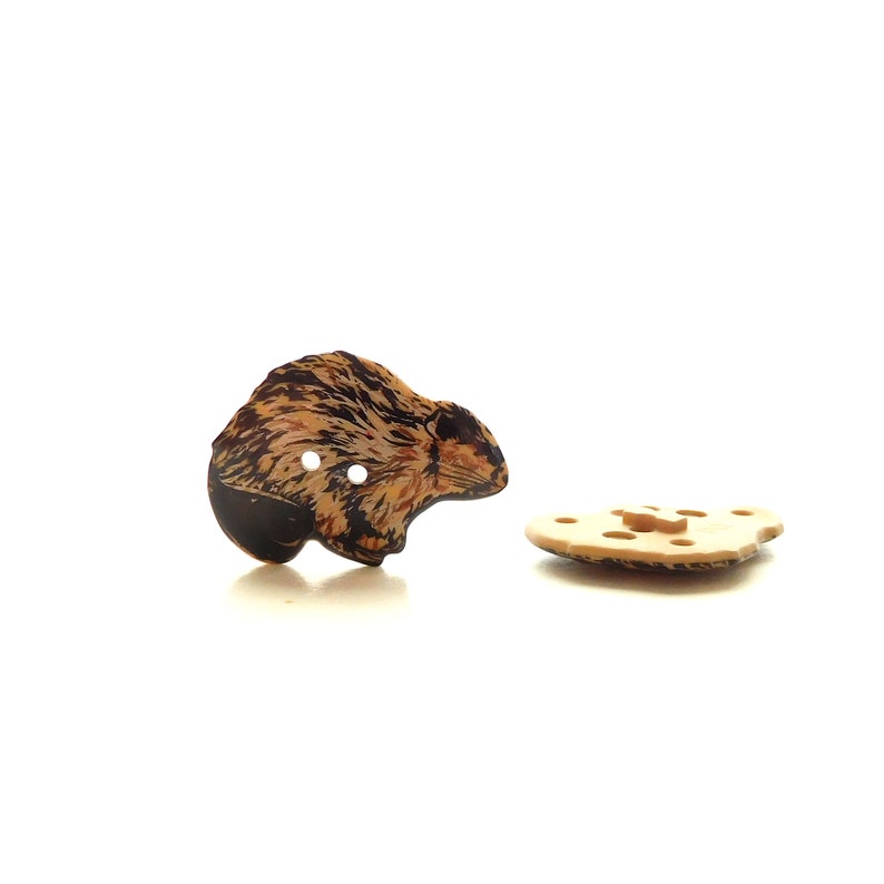 Beaver Buttons by Dill / Woodland Creature Sew Through Embellishments ...