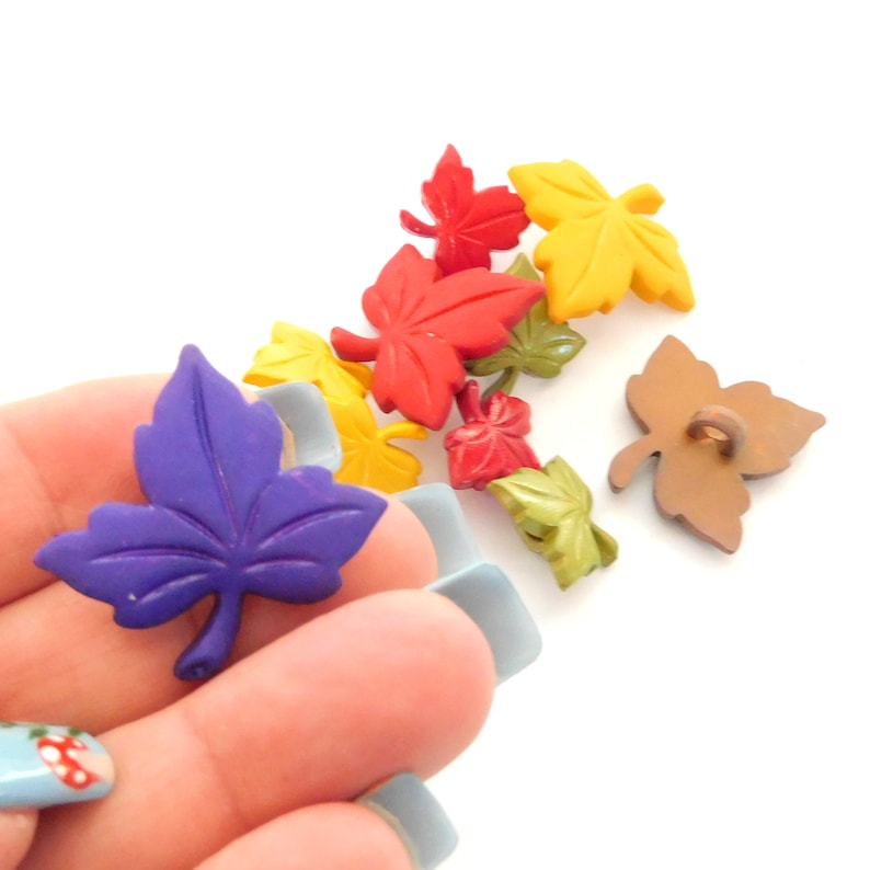 Autumn Leaves Buttons by Buttons Galore // Fall Tree Embellishments ...