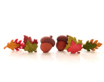 Seasons of Change Buttons: Buttons Galore Fall Embellishments (Set of 6)