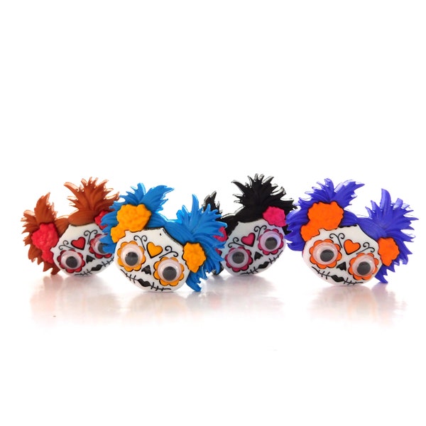 Til Death Do Us Part Buttons by Dress It Up / Shank Back Halloween Zombie Embellishments - Set of FOUR