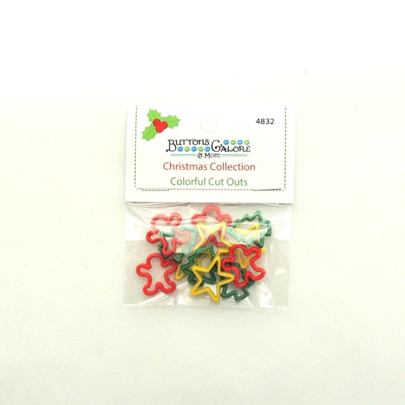 Buttons Galore 40+ Assorted Christmas Buttons for Sewing & Crafts - Set of 6 Button Packs