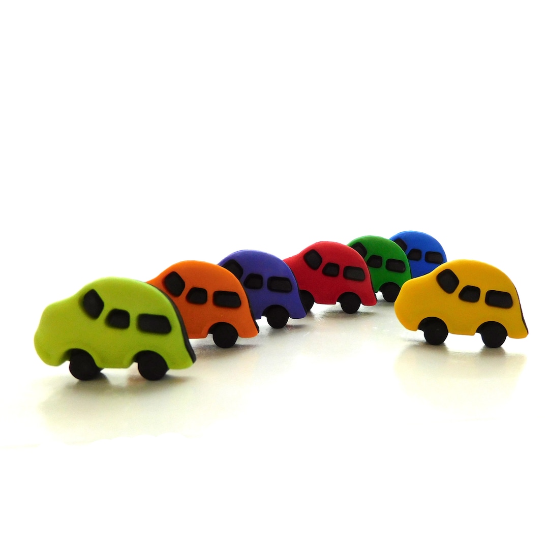 Rainbow Car Buttons by Buttons Galore / Novelty Automotive ...