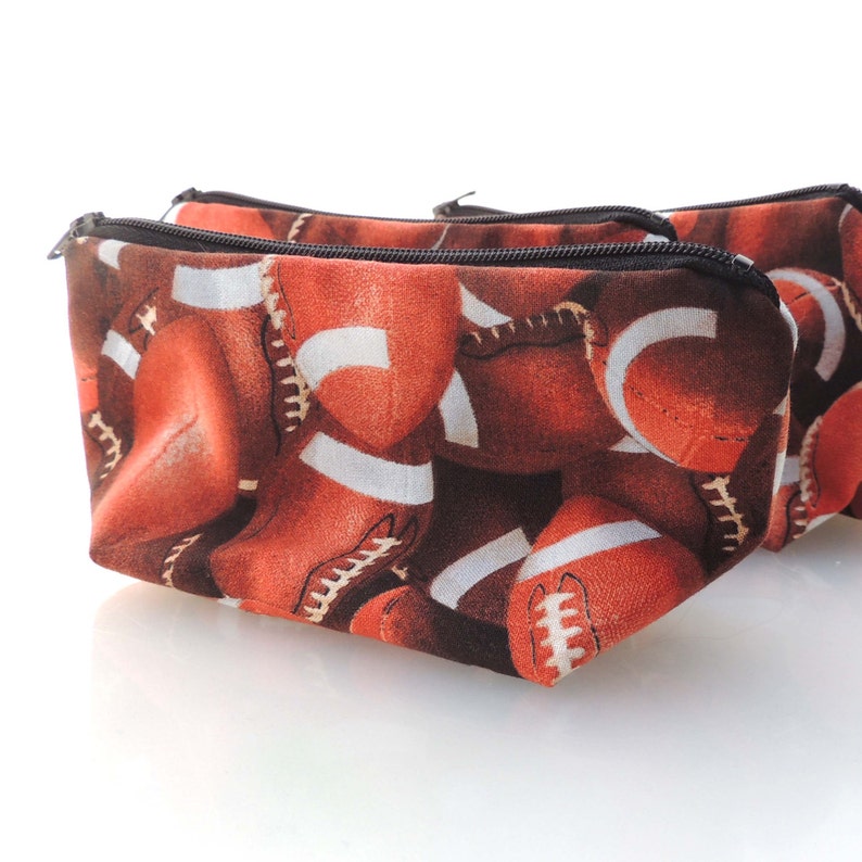 Football Zippered Pouch // Sports Fan Gift Football Fan Etsy