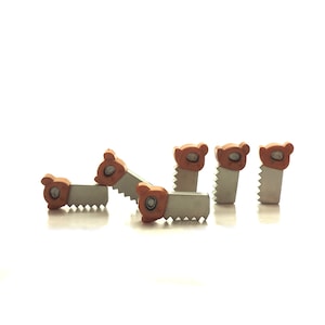 Saw Buttons by Buttons Galore // Tools Handsaw Men Flatback Embellishment Father&#39;s Day Gift for Dad Handyman Workshop Garage Woodwork