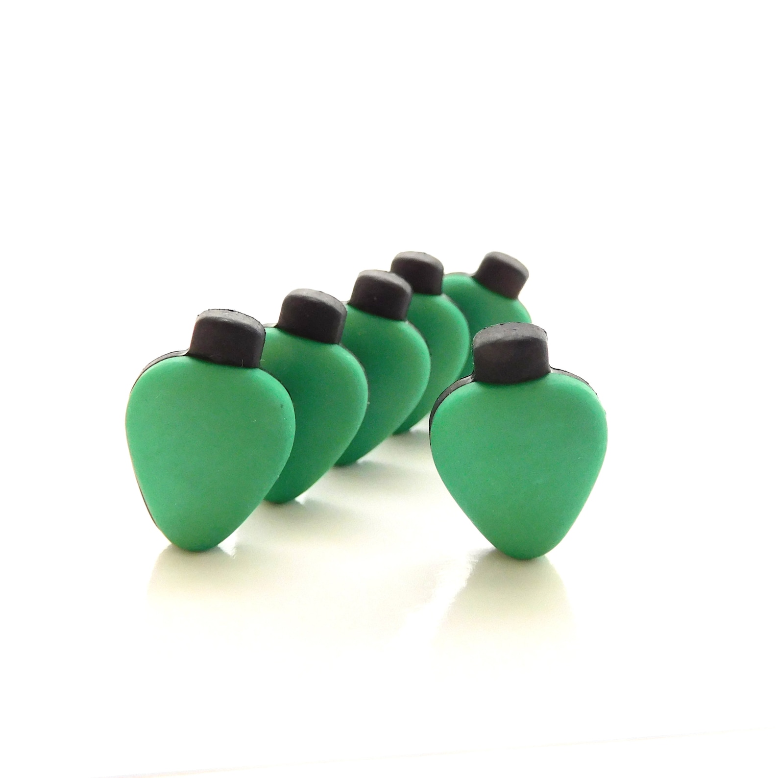 Matte Christmas Light Buttons Buttons Galore / Novelty Etsy