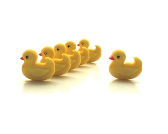 Yellow Duck Buttons by Buttons Galore // Rubber Ducky Embellishments