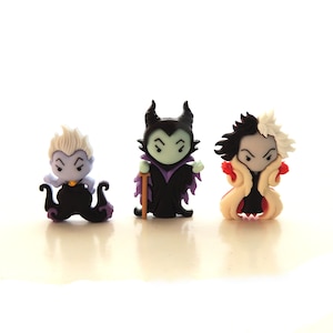 Ursula, Cruella de Vil and Maleficent Buttons by Dress It Up / Jesse James Disney Embellishments