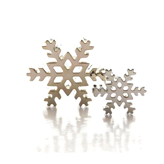 Silver Snowflake Buttons by Flair Originals/ Novelty