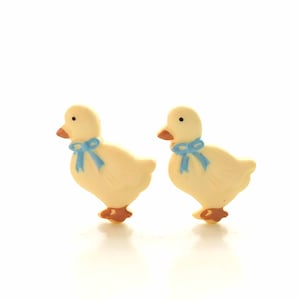 Goose Buttons by Dill / Farm Animal Shank Embellishments - Set of TWO