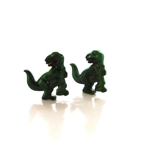 T Rex Buttons  by Dill / Animal Prehistoric Reptile Embellishments - Set of TWO