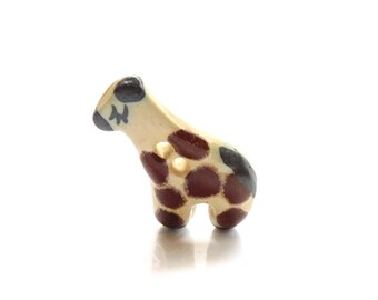 Giraffe Clay Buttons by Incomparable Buttons - African Animal Embellishments - Set of FIVE