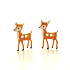 Deer Buttons by Dill / Woodland Creature Sew Through Embellishments - Set of TWO