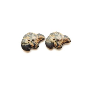 Beaver Buttons by Dill / Woodland Creature Sew Through Embellishments ...