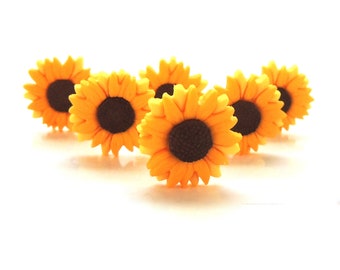 50 pcs Mix Sunflowers Wood Buttons 15mm Sewing Craft Lots WB315 50 pcs Mix Sunflowers Wood Buttons 15mm Sewing Craft Lots WB315