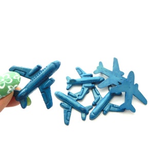 Airplane Embellishments by Buttons Galore / Plane Decorations - Set of SIX