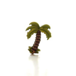 Palm Tree Buttons by Buttons Galore / Beach Plant Embellishments Set of THREE or SIX image 4