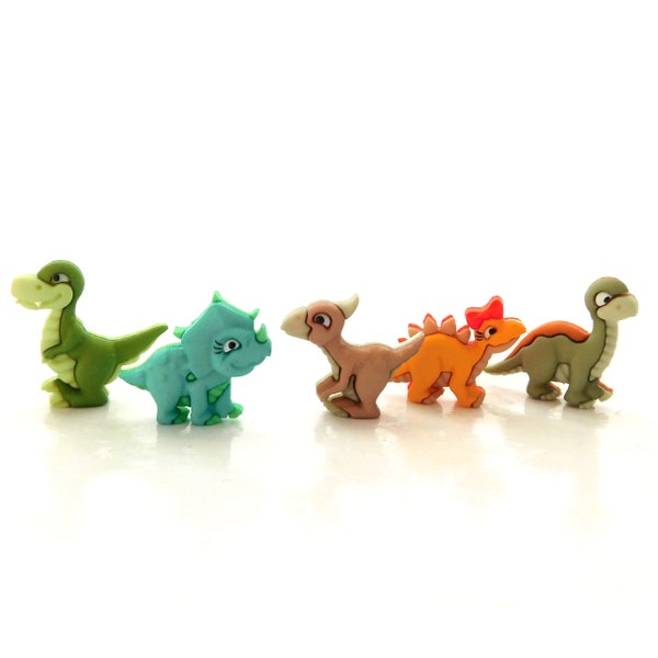 Stomp Chomp and Roar Buttons by Dress It Up //Jesse James Dinosaur Craft Embellishments