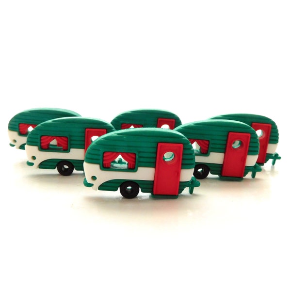 Holiday Camper Buttons by Dress It Up // Travel Embellishments from Jesse James