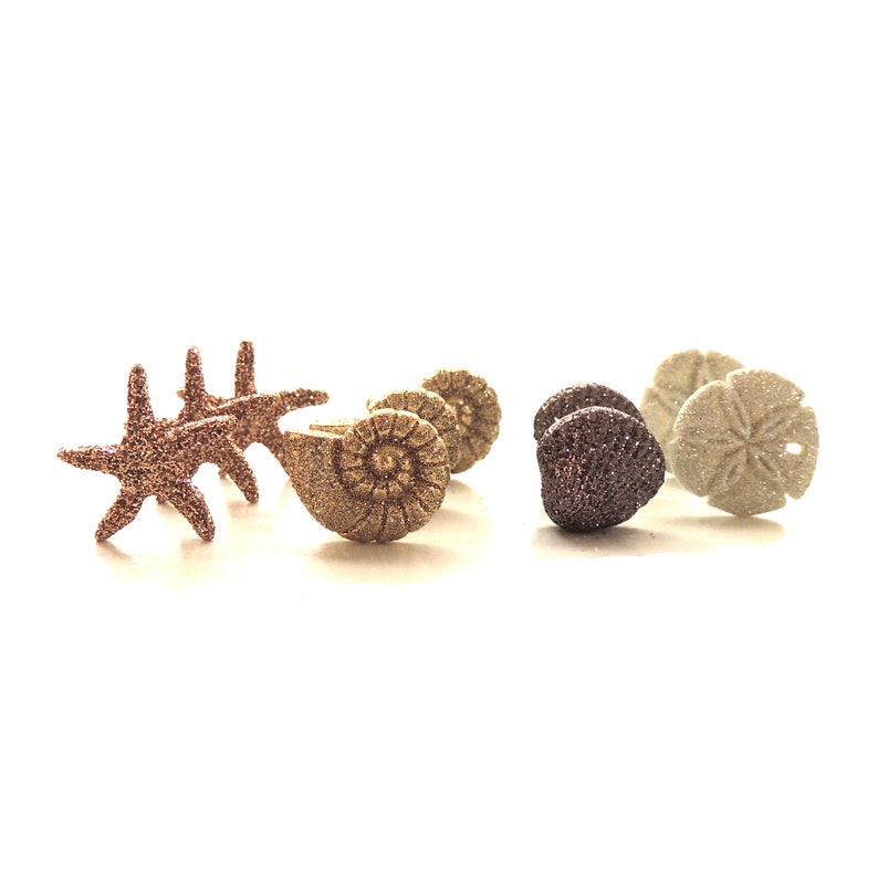 Seashells /& Starfish Craft Buttons 1st CLASS POST Sea Shell Holiday Glitter Sand