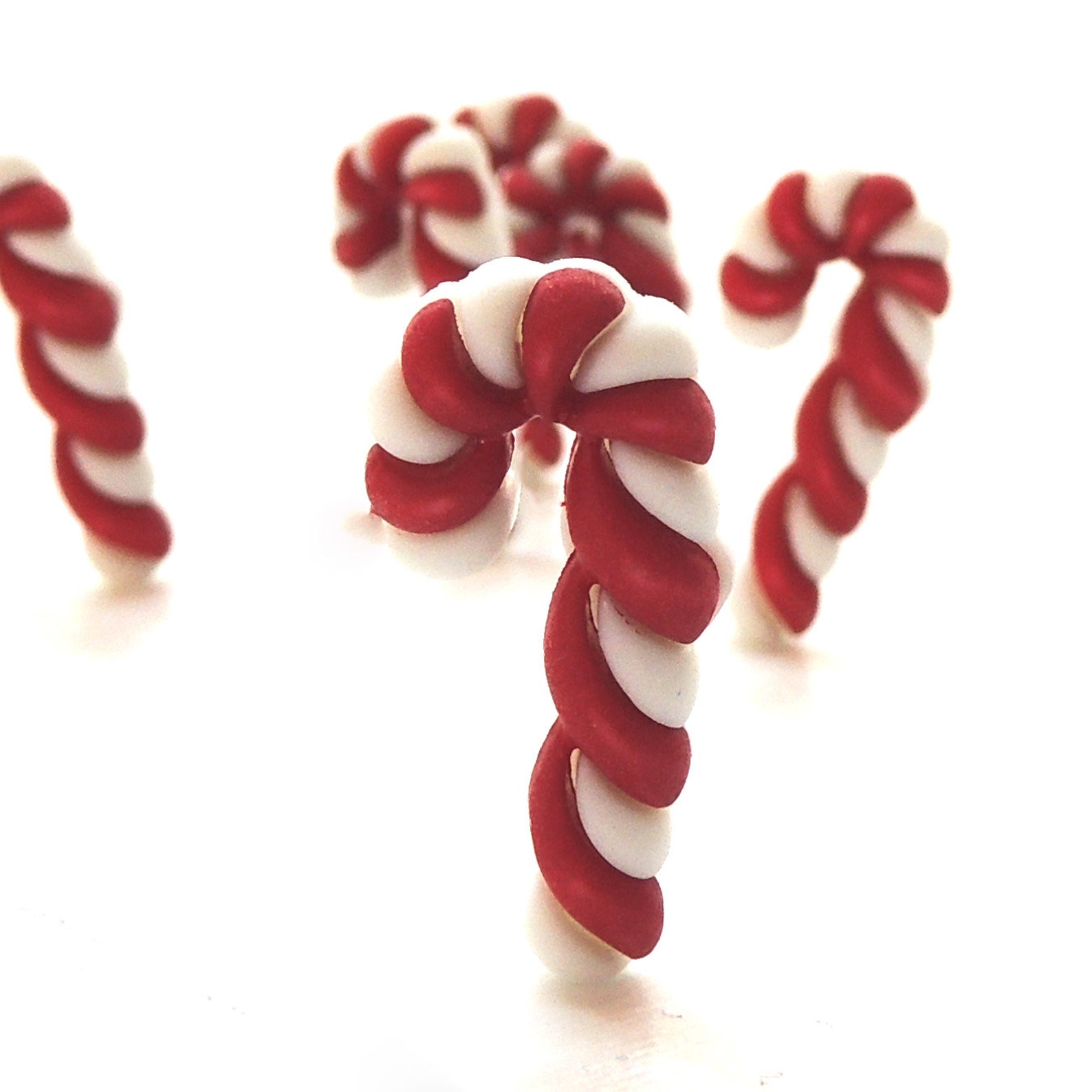 Candy Cane Buttons Buttons Galore / Novelty Christmas Sewing Etsy