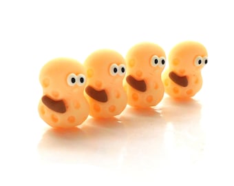 Smiling Peanut Flat Back Embellishments: Craft Decorations - Set of FOUR
