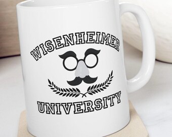 Wisenheimer University Mug, Jewish Humor, Funny Dad Gift