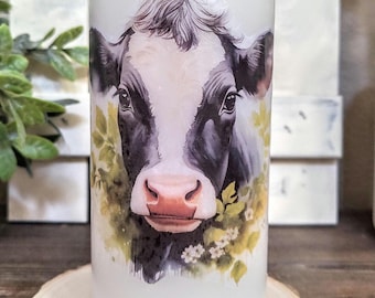 Vela sin llama de vaca/Vacas/Amante de las vacas/Vela con temporizador