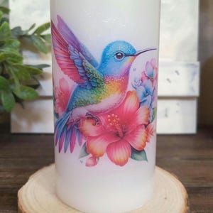HUMMINGBIRD FLAMELESS CANDLE W/Timer/Hummingbird Candle/Hummingbirds/Hummingbird Lover/Night Light/Birthday Gift/Housewarming Gift