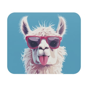 Coole lama-muismat, leuk bureauaccessoire, leuk cadeau voor dierenliefhebbers, kantoorbenodigdheden, stijlvol interieur