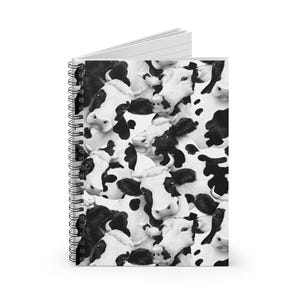 Cow Print Spiral Notebook - Perfect for Farmers, Cattle Lovers, and Note-Taking Enthusiasts | Great Gift for Any Occasion