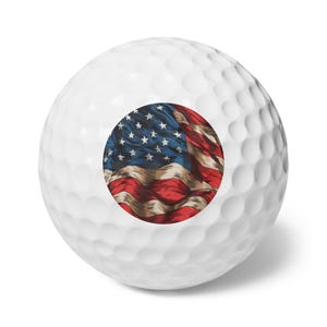 Patriotic Golf Balls, Perfect for Gifts, Golf Accessories, Sports Enthusiasts, Independence Day, and Father&#39;s Day
